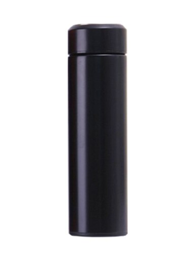 Stainless Steel Sport Vacuum Water Bottle Black 6.5 x 22.5cm