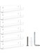 Acrylic Clear Floating Shelves, Wall Mounted Acrylic Invisible Bookshelf, Spice Rack Organizer, Storage Shelves Display Organizer on Kids Room, Bathroom, Kitchen, Bedroom