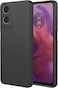 Case for Motorola Moto E14, Camera Protection Ultra Slim Soft TPU Silicone Matte Shockproof Bumper Full-Body Protective Cover for Moto E14 2024 (Black)