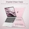 MOSISO Compatible with MacBook Air 13 inch Case 2025 2024 2023 2022 Release M4 A3240 M3 A3113 M2 A2681, Protective Plastic Hard Shell Cover Compatible with MacBook Air 13.6 inch Case, Rose Pink
