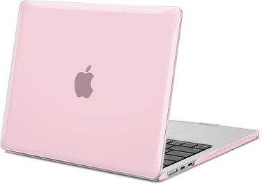 MOSISO Compatible with MacBook Air 13 inch Case 2025 2024 2023 2022 Release M4 A3240 M3 A3113 M2 A2681, Protective Plastic Hard Shell Cover Compatible with MacBook Air 13.6 inch Case, Rose Pink
