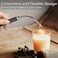JEVSTU Electric Lighter, Candle Lighter USB Rechargeable With LED Display 360&deg; Flexible Neck, Arc Plasma Electronic Windproof Flameless Long Lighter With Safety Switch Hook For Kitchen Grill, Black