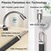 JEVSTU Electric Lighter, Candle Lighter USB Rechargeable With LED Display 360&deg; Flexible Neck, Arc Plasma Electronic Windproof Flameless Long Lighter With Safety Switch Hook For Kitchen Grill, Black
