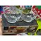 Soup Bowl, Set of 4 330ml - Glass Bowls Elegant Textured Glass Design   Glass Salad Bowls for Dessert, Ice Cream, Fruit, Cereal, Candy, Yogurt, Soup - Dishwasher Safe