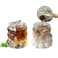 Drinking Glass Grape Cups 350ml - 2 pcs- Clear Ribbed Cocktail Glasses   Creative Wave Shape Glasses Vintage Drinking Glassware