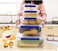 Food Storage Containers, 24,14,7 Liter Stackable Kitchen Organizer Boxes, BPA Free &amp; Microwave Freezer Dishwasher Safe Boxes, Freezer Storage container