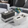 PU Leather Tissue Box Cover Holder Multifunctional, Napkin Holder, Modern Facial Tissue Pumping Paper Decorative Tissue Pen Remote Organizer