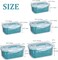 Storage Containers for Refrigerator - 5 Pack Plastic Fridge Produce Saver with Handle Fruit Veggie Storage Containers Sets