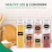 Generic Airtight Food Storage Containers, 7Pc Plastic Cereal Containers Storage Set with Lids - Labels/Pen - BPA Free