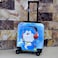 3D Kids Luggage Bag - 18 Inch - Carry On Travel Suitcase with 4 Wheels, Lightweight Toddler Trolley