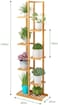 Plant Stand 6 Tier - Solid Wood Flower Rack Balcony Fleshy Simple Modern Living Room Indoor Outdoor Balcony