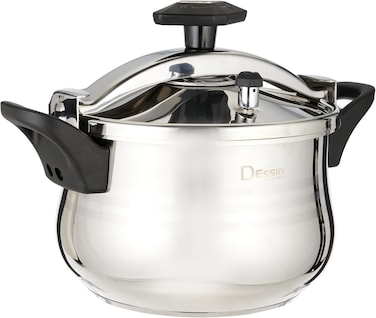 Dessini Stainless Steel Pressure Cooker Silver/Black 11L