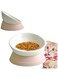 Aputue Slanted Cat Bowl, Anti-Slip Detachable Rubber Dog Cat Bowl, Elevated Sterile Tilted Cat Food Water Bowl, Adjustable Tilt Angle Pet Bowl for Dogs and Cats