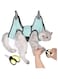 Cat and Dog Grooming Hammock with Safety Belt for Nail Clipping Grooming.Cat Bathing Bag for cat Nail Trimming, Pet Claw Care Bag, Dog Grooming Harness (M)