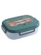 Lunch Box with Cutlery and Transparent Lid, 1300ml - Microwave Safe Food Container, Lunchbox Leak-Proof and Durable, Ideal for School Lunches, and Travel, with a Transparent Lid