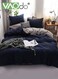 4PCS Bedding Set Skin Friendly and Soft Including Sheets Duvet Cover and 2 Pillows 2.0 Bed 200*230CM