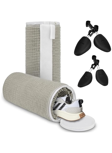 SKADE Shoe Washing Machine Bag, contains Pairs of Adjustable Shoe Trees,Inside 10000+ Fluffy Fibers that Keep 360&deg; Cleaning,Reusable Shoe Laundry Bag for any Machine Washable Shoes