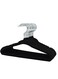 East 20 Piece Kid Velvet Hangers - Nursery Clothes Hangers Non Slip Toddler Hangers, 360 Degree Swivel Hook, Black 16.99x28cm