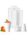 TERRIFI 12 Oz Disposable Styrofoam Cups, 50 Pcs White Foam Cup Insulates Hot &amp; Cold Beverages, Made in the USA, To-Go Cups - for Coffee, Tea, Hot Cocoa, Soup, Broth, Smoothie, Soda, Juice