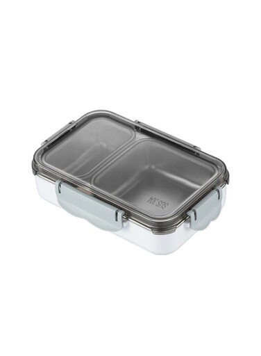 304 Stainless Steel Lunch And Dinner Compartment Lunch Box, Non Flavored Lunch Box, Sealed And Leak Proof Separate Visible Bento Preservation Box