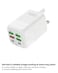 150W UK 6 Ports Multifunctional Super Fast Charging Adapter Mobile Phone Charger Travel Power Adapter White
