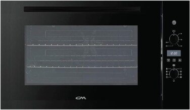 CM SCREEN BLACK 100 90cm Built-In Electric Oven &ndash; 100L Multifunction Oven with Rotisserie &amp; Digital Timer