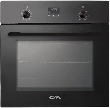 CM ZEN Built In Electric Oven 60cm, 76L Kitchen Oven with 16 Cooking Functions, Convection Fan &amp; Air Fry, Digital Touch Control, Electric Oven with Grill, Black Built In Oven for Modern Home Kitchen