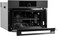 CM ROYAL MATTE 45cm Built-In Combi Microwave &ndash; 44L Microwave Oven with Touch &amp; Knob Control, Brushed Black &amp; Grey Glass