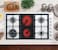CM LIBRA 90 4G 90cm Gas &amp; Electric Hob &ndash; Hybrid Cooktop with 4 Gas Burners &amp; 2 Vitroceramic Zones