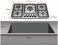 CM BOX 90cm Stainless Steel Gas Hob &ndash; 5 Burner Cooktop with Cast Iron Pan Supports &amp; Safety Device