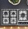 CM BOX 90cm Stainless Steel Gas Hob &ndash; 5 Burner Cooktop with Cast Iron Pan Supports &amp; Safety Device