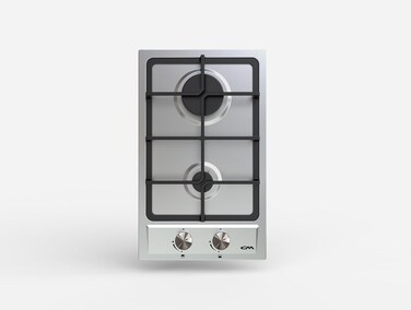 CM QUADRA 30 G Built-In Gas Hob &ndash; Compact LPG Cooktop with 3000W Rapid, Auxiliary Simmer Burner &amp; Triple Flame Wok Burner