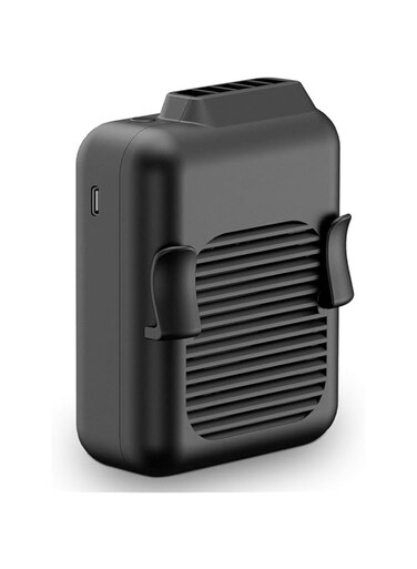 ALPIAZ Portable Waist Clip Fan, 6000mAh Battery Operated Necklace Fan, 23H Working Time Hands-free Cooling Fan for Outdoor Works, Farm, Hiking