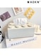 Creative Building Blocks with Spring Tissue Box Wall-mounted Perforation-free Paper Holder Bathroom Face Towel Box Organizer&iuml;&frac14;&circ;white&iuml;&frac14;&permil;