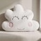Home Puffy Cloud Shaped Cushion - White