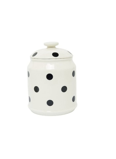 Prickly Pear Dotty Ceramic Storage Jar for Kitchen, Pantry, and Home Organization