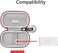 RLSOCO Case for Kingston XS1000/XS1000R/XS2000 External Solid State Drives   Travel Organzier Case Cover Shockproof, Dustproof, Water-Resistant Storage Pouch with Carabiner