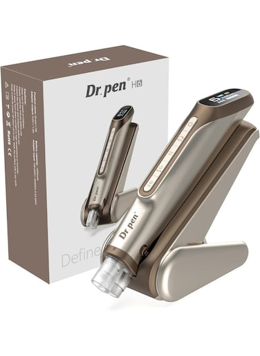 Dr. Pen H6 Professional Microneedling Pen with LED Light Therapy, Adjustable 0-2.0mm Needle Depth, 6 Speed Levels, Rechargeable Skin Care Device with Serum Infusion System