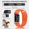 Silicone Wristband Compatible with Whoop 5.0 Band, Comfort Durable Soft Adjustable Silicone Sports Loop Strap for Men &amp; Women, with U Shapped Connector Orange-LIFE/ MG