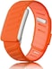Silicone Wristband Compatible with Whoop 5.0 Band, Comfort Durable Soft Adjustable Silicone Sports Loop Strap for Men &amp; Women, with U Shapped Connector Orange-LIFE/ MG