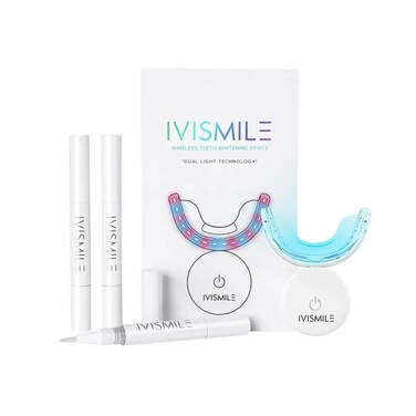 IVISMILE Wireless Dual-Light Teeth Whitening Kit