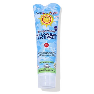 California Kids Acne Face Wash, Gentle Hypoallergenic Face Wash, Exfoliating Face Wash + Cleans Pores, Kids Face Wash for Sensitive Skin, Salicylic Acid Face Cleanser, 1.8 oz. / 51 mL
