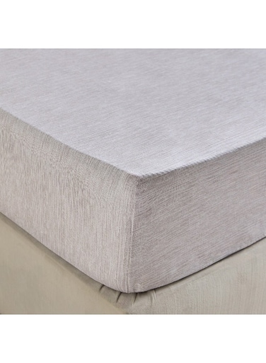 Box Queen Fitted Sheet - Light Grey - 1 Piece