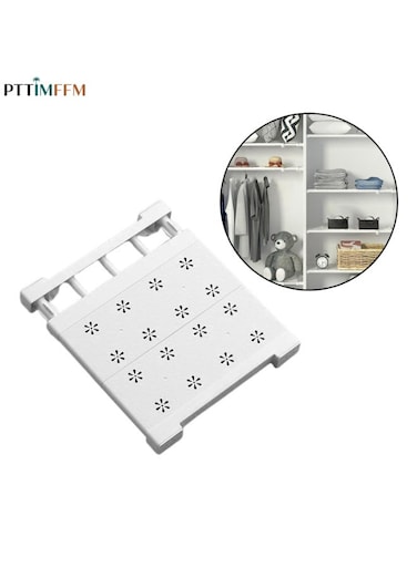 38-60cm Adjustable Closet Shelf Dividers, Expandable Wardrobe Tension Shelves, Space-Saving Closet Organizers &amp; Storage Rack Separators for Home, Dorm, Bedroom, Office Use