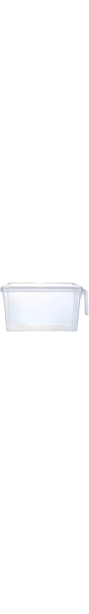 Airtight Rectangular Food Storage Container With Lid And Handle For Meal Prep Kitchen And Pantry Organization Clear 3.6Liters Transparent