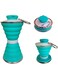 SYOSI Collapsible Water Bottles for Travel 500ml, , Foldable Sports Small Silicone Reusable Portable Water Bottle 17Oz, Water Cups for Sports Hiking Running, BPA Free, Green