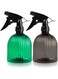 BIGTHREE Spray Bottles, 2 Pcs Water Spray Bottle, Clear Empty Spray Bottle with Adjustable Spray Head for Gardening Cleaning Hairdressing, Plant Spray Bottle for Hair, Water, Beauty, Garden, Plants