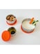 Bamboo Bark stainless steel sauce container, lunch box, snack box, dip containers, yogurt jar, condiment jar