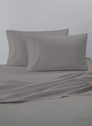 East 2-Piece Pillowcase set   Soft 400 TC Sateen Cotton Material   Dark Grey Color   2 Pillowcases 50 cm x 100 cmBundle