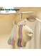 Stainless Steel Round Hangers, Non-Slip Cap, Tie, Scarf &amp; Belt Organizer &ndash; Multifunctional, No-Marking Clothes Storage Solution(White,pack of 8)